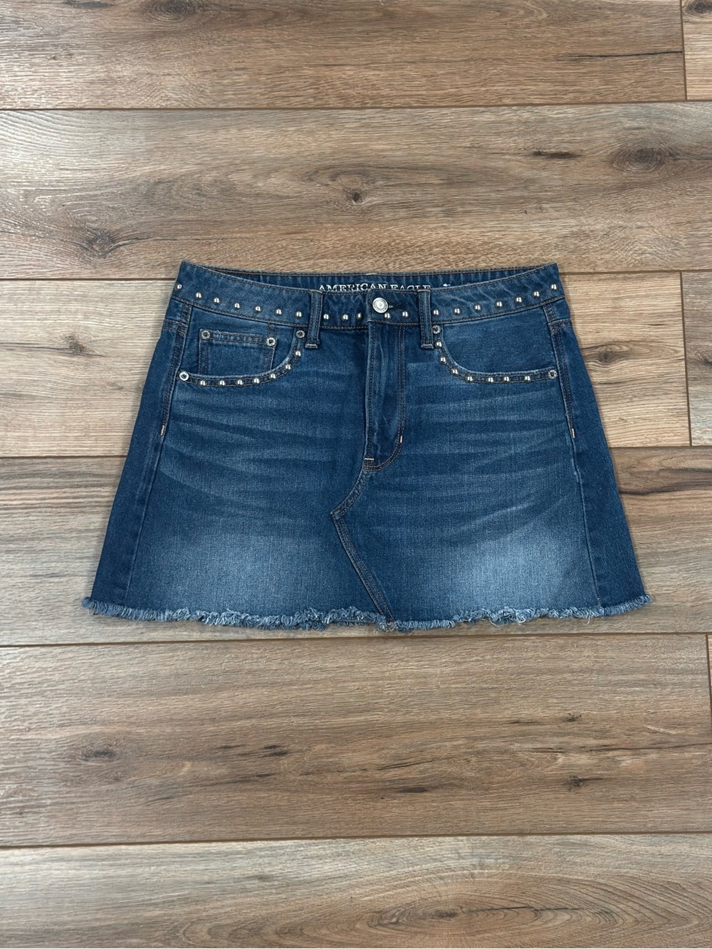 AMERICAN EAGLE Western Studded Festival High-rise Denim Mini Skirt | Size 6